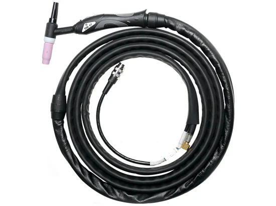 Rhk OEM 4 m câble refroidi au gaz 140 A Wp17 torche de soudage TIG avec connecteur de câble